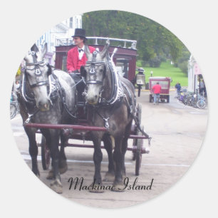 Mackinaw Island Series Ronde Sticker