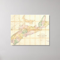 Mackinlay-kaart van de provincie Nova Scotia