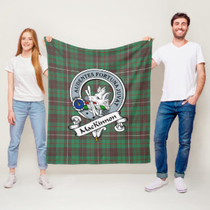 MacKinnon Jacht Oude Clan Badge Tartan Plaid Fleece Deken