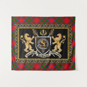MacKintosh Clan Badge & Motto w/Lions Wandkleed
