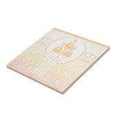 Mackintosh geïnspireerd Rozen fries Tegeltje (Zijkant)