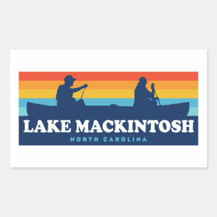 Mackintosh North Carolina Canoe Rechthoekige Sticker