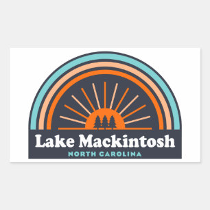 Mackintosh North Carolina Rainbow Rechthoekige Sticker