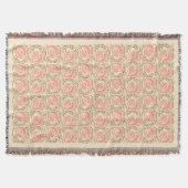 Mackintosh Roos Pattern in Pink and Brown Deken (Voorkant)