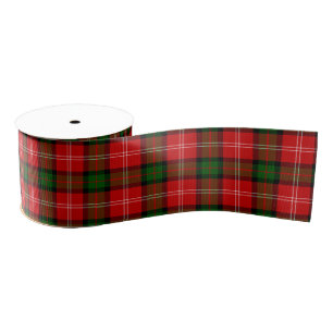 MacKintosh tartan rode groene vleid Grosgrain Lint