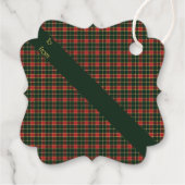 MacLachlan Old Modern Original Scottish Tartan Bedankjes Labels (Achterkant)