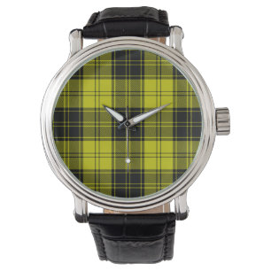 MacLachlan tartan gele zwarte vlecht Horloge