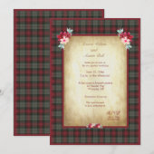 MacLachlan Tartan Pset Garden Wedding Kaart (Voorkant / Achterkant)