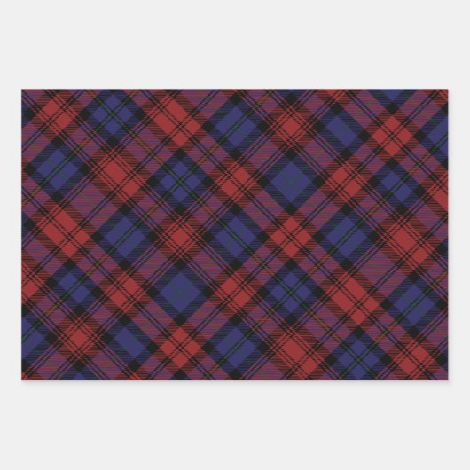 MacLachlan Tartan Pset Pattern Holiday Inpakpapier Vel (Voorkant 3)