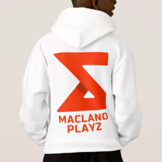 Macland Playz Officiële Merch Unisex White Hoodie