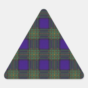 Maclaren clan Plaid Schotse tartan Driehoek Sticker