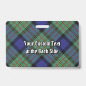 MacLaren Clan Tartan Badge (Achterkant)