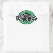 MacLaren's Pub Ronde Sticker (Tas)