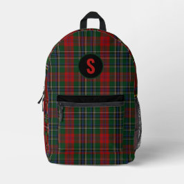 MacLean Plaid Monogrammed Bedrukte Rugzak