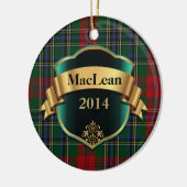 MacLean Tartan Aangepaste versiering Keramisch Ornament (Links)
