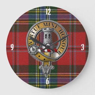 MacLean Tartan & Badge Grote Klok