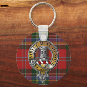 MacLean Tartan & Badge Sleutelhanger (Voorkant)