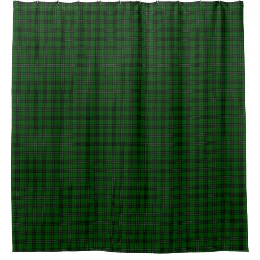 MacLean Tartan Green en Black Pset Douchegordijn (Voorkant)