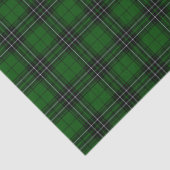 MacLean Tartan Green en Black Pset Tissuepapier (Detail)