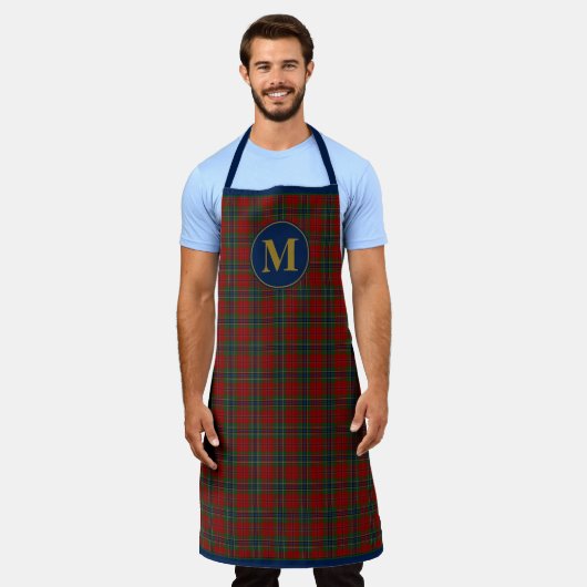 Maclean Tartan Scottish Modern MacLean van Duart Schort (Gedragen)
