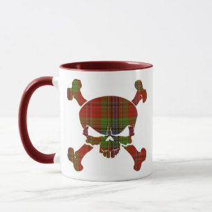 MacLean Tartan Skull No Banner Mok