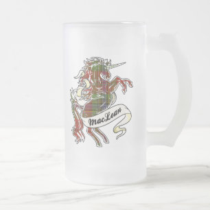 MacLean Tartan Unicorn Matglas Bierpul