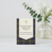 MacLellan Plaid Wedding Enclosure Kaart (Staand voorkant)