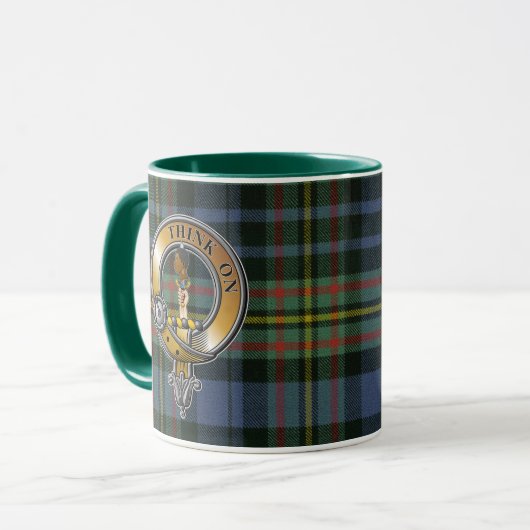 MacLellan Tartan & Badge Mok (Voorkant links)