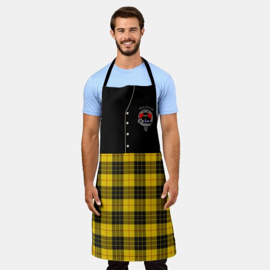 Macleod Clan Badge & Tartan Kilt Schort (Gedragen)