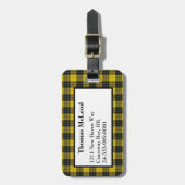 MacLeod Dress Tartan Bagagelabel (Voorkant verticaal)