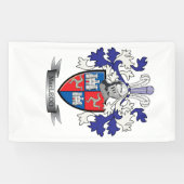 MacLeod Family Crest Coat of Arms Spandoek (Horizontaal)