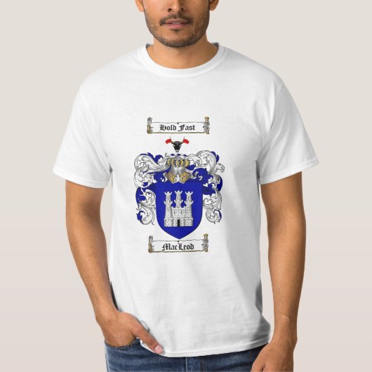 Macleod Family Crest - Macleod Coat of Arms T-shirt (Voorkant)