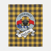 MacLeod of Lewis Ancient Clan Badge Tartan Pset Fleece Deken (Voorkant)