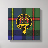 Macleod Scottish Crest en Tartan Canvas print (Voorkant)