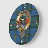 MacLeod Tartan & Badge Grote Klok (Hoek)