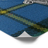 MacLeod Tartan & Badge Poster (Hoek)