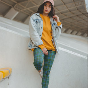 MacLeod Tartan Blue Green Leggings