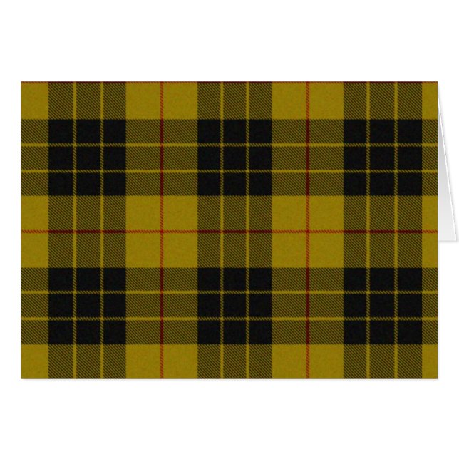 MacLeod tartan gele zwarte vlecht (Voorkant Horizontaal)