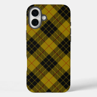 MacLeod tartan gele zwarte vlecht iPhone 16 Plus Hoesje