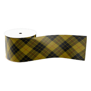 MacLeod tartan gele zwarte vlecht Grosgrain Lint
