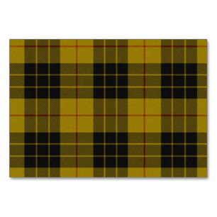 MacLeod tartan gele zwarte vlecht Kaart