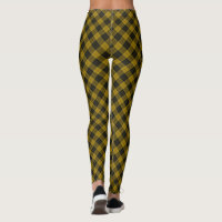 MacLeod tartan gele zwarte vlecht