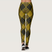 MacLeod tartan gele zwarte vlecht Leggings (Achterkant)