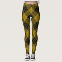 MacLeod tartan gele zwarte vlecht