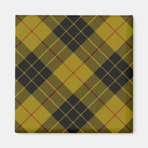 MacLeod tartan gele zwarte vlecht Magneet