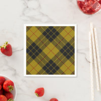 MacLeod tartan gele zwarte vlecht