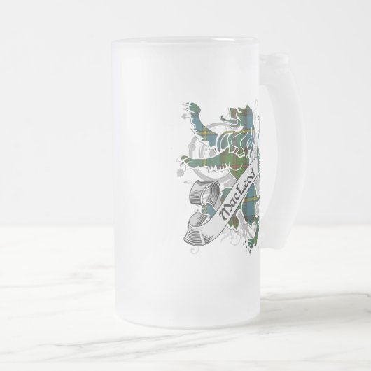 MacLeod Tartan Lion Matglas Bierpul (Voorkant rechts)