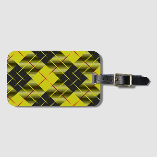MacLeod tartan patroon Bagagelabel (Voorkant (horizontaal))