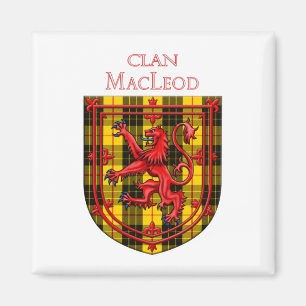 MacLeod Tartan Scottish Play Lion Rampant Magneet