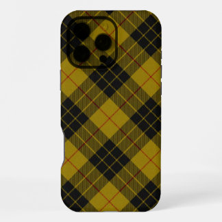 MacLeod tartan yellow black plaid iPhone 16 Pro Max Hoesje